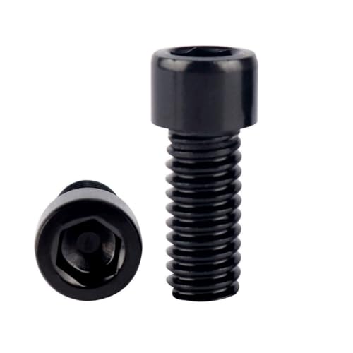 6Pcs Bike Screws M6x10 12 16 18 20 25 30 35mm Stainless Steel Socket Head Cap Allen Hex Bolt (Black, M6 x18mm) - color: Black, size: M6 x18mm