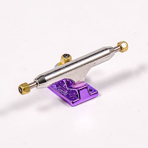 Fingerboard Trucks with Upgraded Urethane Bushings and Pivot Cup,34mm 32mm Width,Normal Kingpin (Purple, 32mm) - color: Purple, size: 32mm