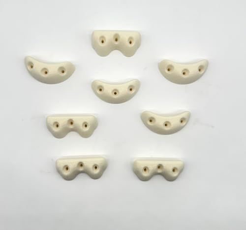 Glow in The Dark Screw-on Rock Climbing Holds Set of 8 Easy to Grab Climbing Holds for Kids Swing Sets Kids Playrooms Home Climbing Walls. Friendly Textured Kids Climbing Holds.