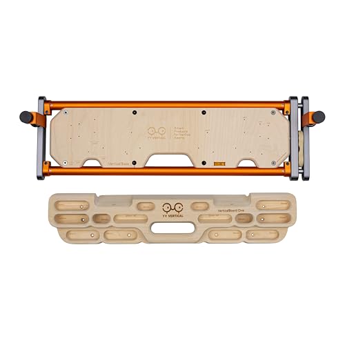 YY Vertical VerticalBase + VerticalBoard One – Universal No-Drill Hangboard Training Bundle for Climbing at Home | Adjustable, Stable & Tool-Free Setup