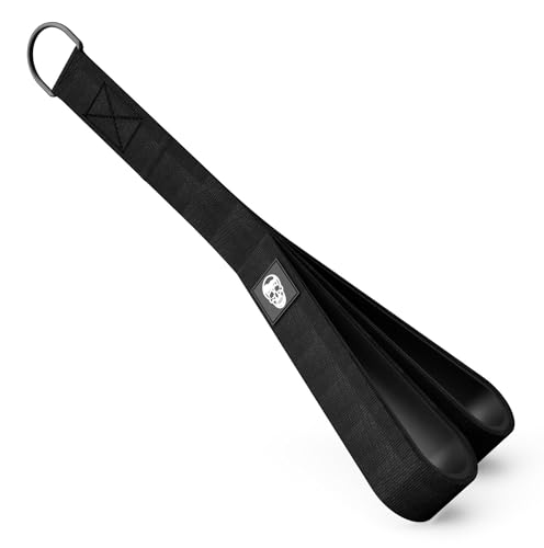 Gymreapers Tricep Rope Cable Attachment - Multi-Workout Tricep Pull Down Cable Attachment - Perfect Gym Cable attachments (3 Lengths Built in One) - color: Black, size: Tricep Rope - 19"