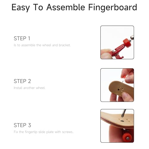 Fingerboard Repair Kit -Includes Box & Tools-Mini 96mm Finger Skateboard Parts Include 14 Brackets 48 Multicolour Wheels 60 Screws 30 Nuts 4 Screwdriver(Trucks-31mm & Box) - color: Trucks-31mm & Box