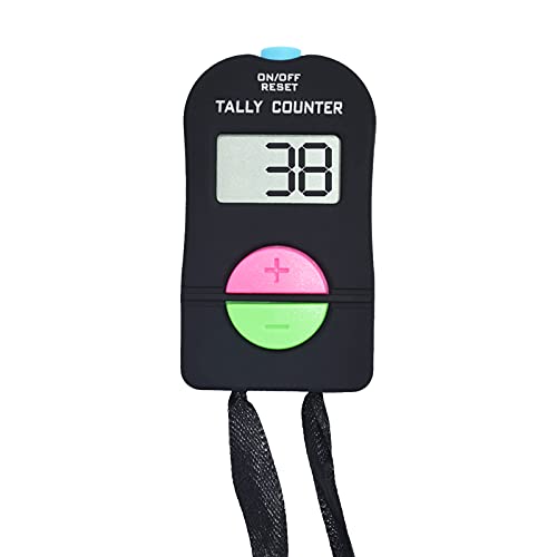 VANVENE Electronic Hand Clicker Counter,Easy to Operate Tally Counter, Supermarket People Flow Manual Additio Subtraction Counter Clicker,for Golf/Football Sports
