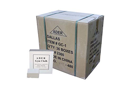 Ader Sporting Goods Magnesium Carbonate Gym Chalk (Case of 36 Boxes)