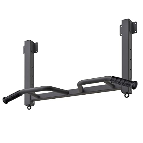 Kipika 32" Ceiling Mounted Pull Up Bar - Heavy Duty, Highly Adjustable, Multifunctional Chin Up Bar - Home Gym System with Punching Bag Hanger and Resistance Bands Training - color: Joist Pull Up Bar