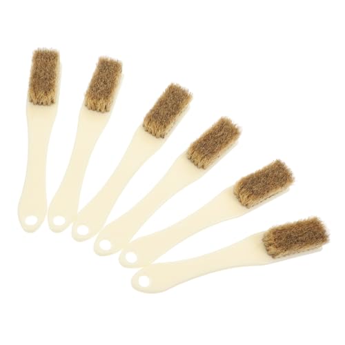 6-Piece Mini Cleaning Brush Set Dish Wash Brush Crevice Scrubber Bowling Accessories Kit for Shower Tile Air Vent Shoes Rock Climbing