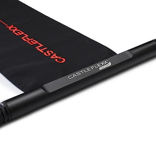 CastleFlexx Mobility and Full Body Strengthening Device - color: Black/Red, size: Standard 5'0 - 5'8