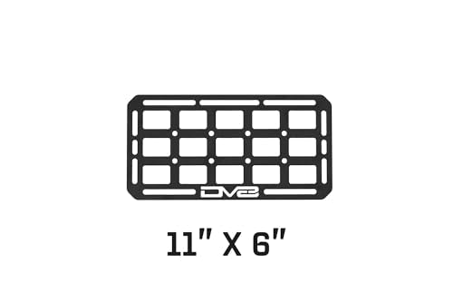DV8 Universal Molle Panels 11" x 6" for Garages Available in 6 Sizes | Be Mounted Almost Anywhere Including Vehicles, Universal Mounting for Tools, Recovery Gear, & More - size: 11" x 6"