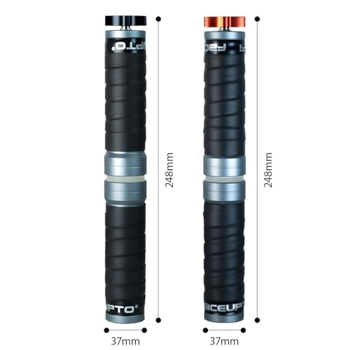 Portable Wrist Roller and Forearm Builder Built From Aluminum Alloy and Stainless Steel ° Rotating Hand Exerciser - color: Black