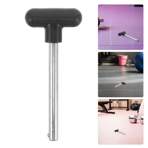 Alipis 2pcs Weight Stack Loading Pins for Gym Machines, 3/8 Inch Diameter T-Shaped Handle, 4 Inch Locking Space, Heavy Duty Chromium-Plated Steel Pins for Home Gym Equipment with Quick
