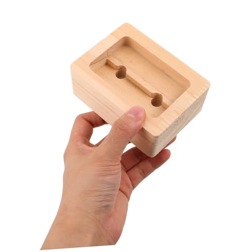 GARVALON Portable Wooden Rock Climbing Hangboard Fingerboard Training Board for Finger Strength and Endurance Building, 2pcs Set, Portable Finger Strength Trainer for Indoor and Outdoor
