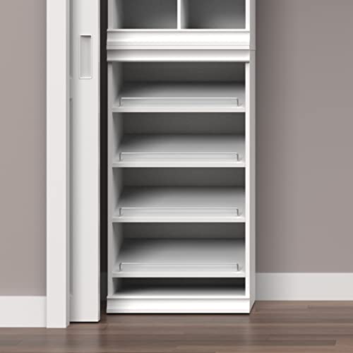 ClosetMaid Modular Storage Shelf Unit with Angled Shoe Shelves, White - color: White