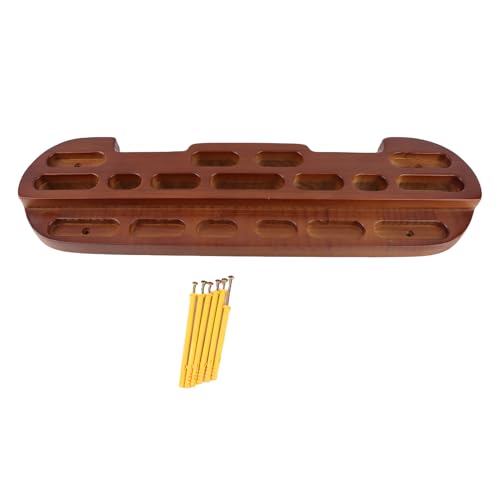 RiToEasysports Wooden Hangboard, Climbing Fingerboard for Grip Strengthening and Pull Up Training, with Various Lengths and Depths of Finger Holds for Comfort and Safety