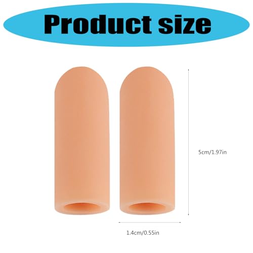 1pair High Elasticities Finger Guard Reusable Finger Protecting Sleeves for Extended Wear Comfortable(color)