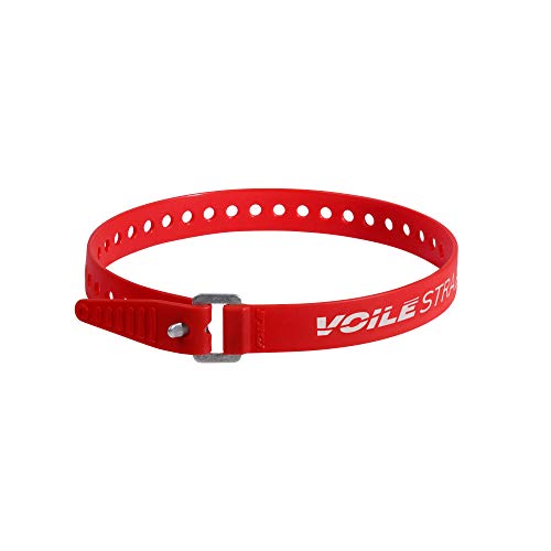 Voile Straps - 20" Aluminum Buckle Red - color: Red