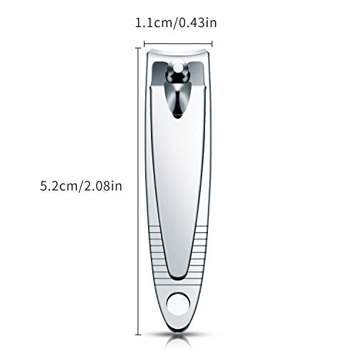 32 Pieces Stainless Steel Fingernail Nail Clipper Bulk Silver Portable Toenail Clippers Cutter Set (Pack of 2) - size: 32 Count (Pack of 2)