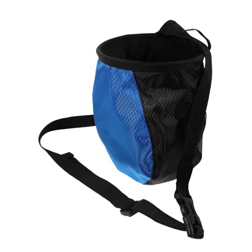 Abaodam Chalk Bag for Climbing Storage for Bouldering Weightlifting Wear-Resistant Design for Gymnastics and Outdoor Training Blue-Black Combination