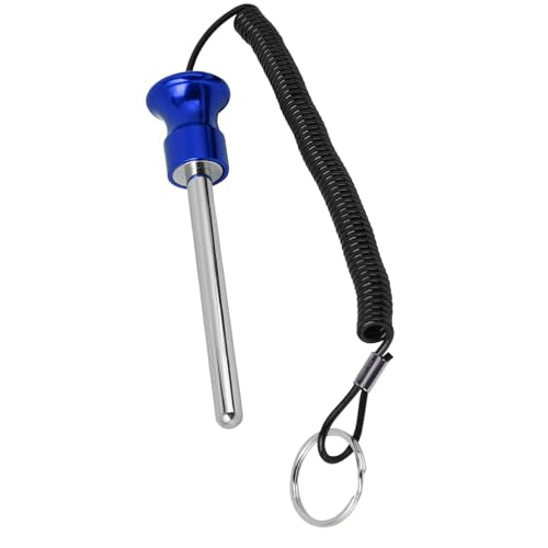 Weight Stack Pin, Gym Pin Loading Pin Aluminium Alloy Head with Pull Rope for Strength Training - color: Blue