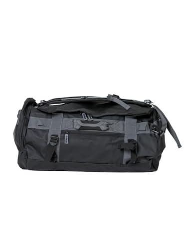 FUJI Unisex Convertible Duffle Backpack, Water-Resistant (Not Waterproof), Multi-Functional Luggage Gym Bag for Men and Women - color: Black/Graphite