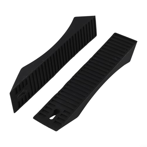 Silicone Deadlift Wedge Blocks for Weight Lifting Anti-Slip Barbell Plate Loading Ramp for Powerlifting and Strength Training Easy Plate Change Accessory(Black) - size: Black