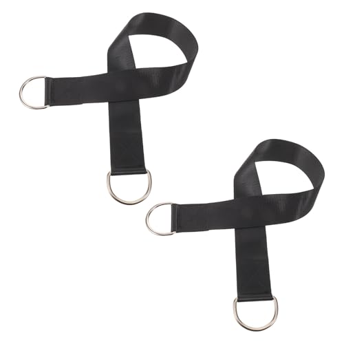 2pcs Heavy Duty Nylon Dumbbell and Barbell Loading Straps 30 Inches Long for Weight Plates, Endures High Pulling Forces, for Home Gym and Pullup Workouts