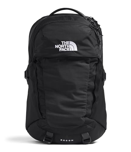 The North Face Recon Everyday Laptop Backpack - Daypack, Water Repellent, Laptop Sleeve, 2 Water Bottle Pockets, TNF Black/TNF Black-NPF, One Size - color: Tnf Black/Tnf Black-npf, size: 30L
