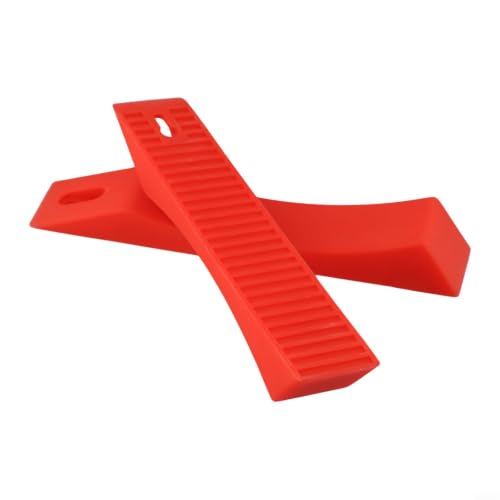 Silicone Deadlift Wedge for Weight Lifting Barbell, Non-Slip Blocks for Powerlifting and Strength Training(Red) - size: Red