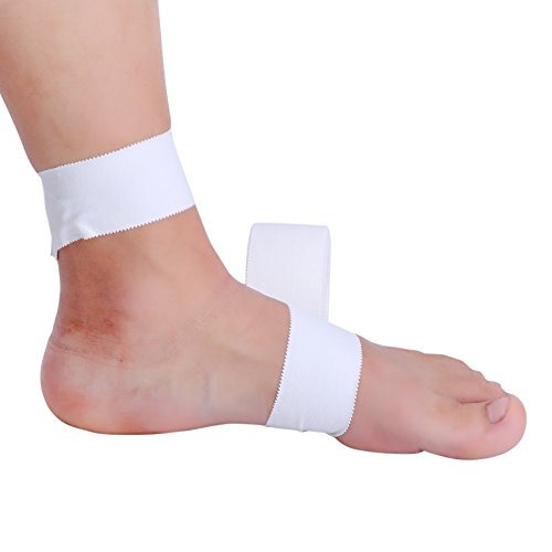 White Athletic Sports Tape, Sports Tape for Ankle, Wrist, & Injury Taping, Very Strong Easy Tear No Sticky Tape for Athlete & Trainers, 1.5in X 32.8ft