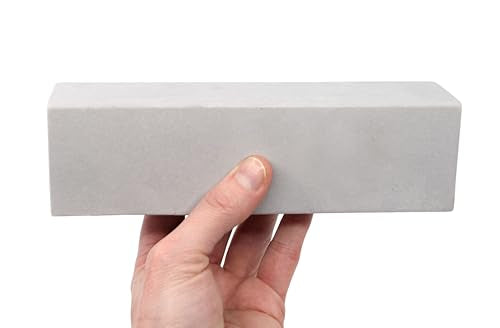 Teak Tuning Monument Series Concrete Fingerboard Straight Loaf - 7" Long, 2" Tall - Ultra Premium, Super Durable Polymer Modified Concrete - Sterling Gray Colorway