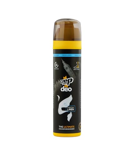 Crep Protect Shoe Deodorizer Spray - Foot & Shoe Odor Eliminator for Smelly Shoes, Sneakers, Boots, Suede & Nubuck - 24-Hour Freshness, Refreshing Scent (Fresh Linen, 5.07oz)