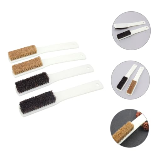 4pcs Rock Climbing Brush Sturdy Handle and Coarse Boar Hair for Cleaning of Climbing Holds and Bouldering Stones Portable Rock Brush for Outdoor and Indoor Use