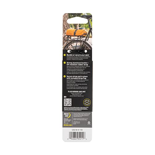 Nite IZE GearPro Utility Strap, 70 lb. Load Limit, 18 inch, Black - color: Black, size: 18" Strap
