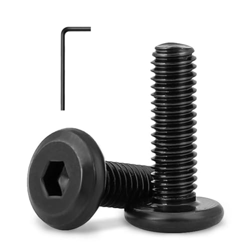 1/4-20 x 1-1/4" (20 Pack) Flat Head Hex Socket Cap Screws Bolts, Black Oxide 304 Stainless Steel 18-8, Hex Drive, Bright Finish, Fully Machine Thread - size: 1/4-20 x 1-1/4"