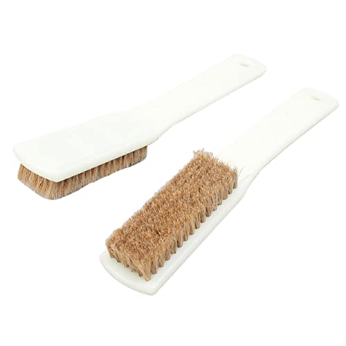 2pcs Walnut Stone Cleaning Brush for Climbing Rocks Boars Hair Brush Handle for Outdoor Climbing