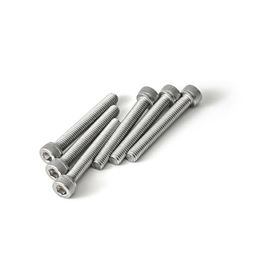 M6 x 20mm (30 Pack) Socket Head Cap Screws Bolts, 304 Stainless Steel 18-8, Allen Socket Drive, Full Thread, Bright Finish