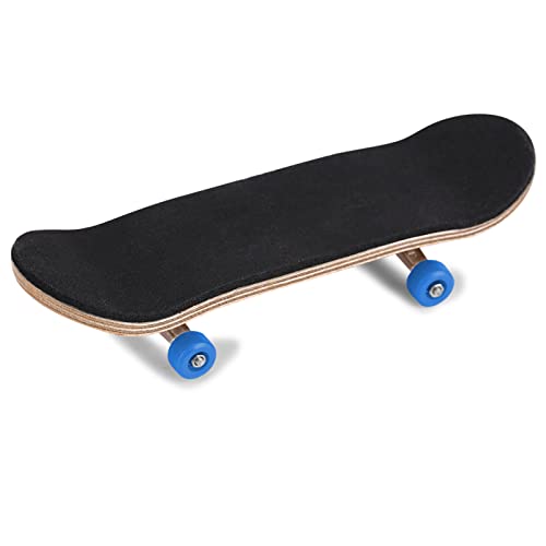 HERCHR Finger Boards, 1Pc Maple Wooden Alloy Fingerboard Finger Skateboards Creative Fingertips Daliy Playing Relaxing Movement Set with Box for Relax Play (Dark Blue) - color: Dark Blue