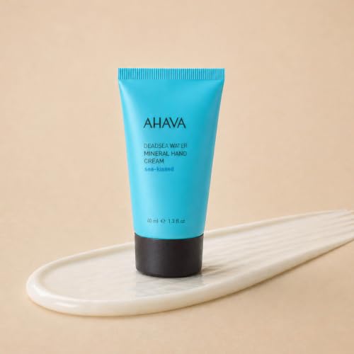 AHAVA Dead Sea Water Mineral Hand Cream - Hand Moisturizer For Dry Cracked Hands, Light & Fast Absorbing, Enriched with Exclusive blend Osmoter, Smoothing Witch Hazel & Soothing Allantoin - size: 1.3 Fl Oz (Pack of 1)