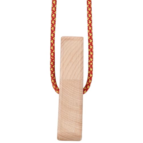 Portable Wooden Hangboard with Rope, Compact Fingerboard for Climbing Training, Multiple Grip Options, No-Drill Installation - size: 5 Inch-2PCS