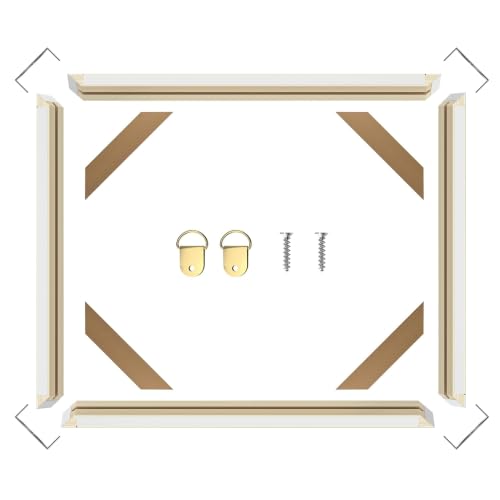 DIY Wood Canvas Stretcher Bars Kit, 1.25" Gallery Depth, 8" x 12" | Gallery wrapped canvas frame kit for oil painting and prints, sturdy wooden wall art frame, easy assembly, made in USA - size: 8"X12"