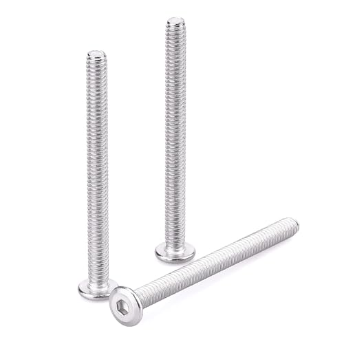1/4-20 x 3 Hex Socket Head Cap Screws, 304 Stainless Steel 18-8, Chamfered Countersunk Machine Screws for Furniture, Binding, Machinery, Automotive, DIY Projects, 25 PCS - size: 1/4-20 x 3"