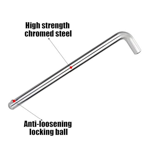 NQEUEPN Weight Stack Pin, 3/8 Inch Diameter 6 Inch Weight Loading Pin L Shaped Pin Tensile Weight Stack Extender Pin Weight Selector Pin Gym Pin Fitness Gym Equipment for Home Gym