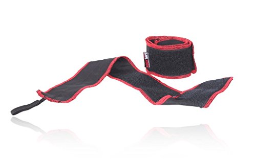 RockTape Wrist Wraps for Weight-Lifting & Exercise, Competition Grade, Designed by Jason Khalipha - color: Black