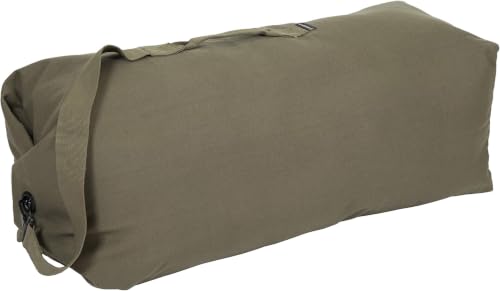 Stansport Deluxe Duffel Bag with Shoulder Strap - color: Olive Green, size: 36" X 10" X 10" (Pack of 12)