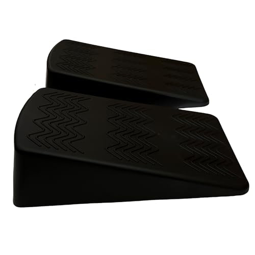 Squat Wedge Block Pairs, YOGA Pilates Block Slant Board Calf Stretcher, Exercise Ramps for Weightlifting, Squat Wedges, Home Gym, Weight Lifting & Yoga