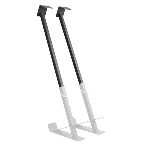 Titan Fitness Eccentric Hooks, Fully Adjustable 20" - 35" Steel Hook Barbell Attachment, Overload Lifting for Explosiveness, Fits Olympic-Sized Weight Plates, Weight Releasers - style: Hook Extensions