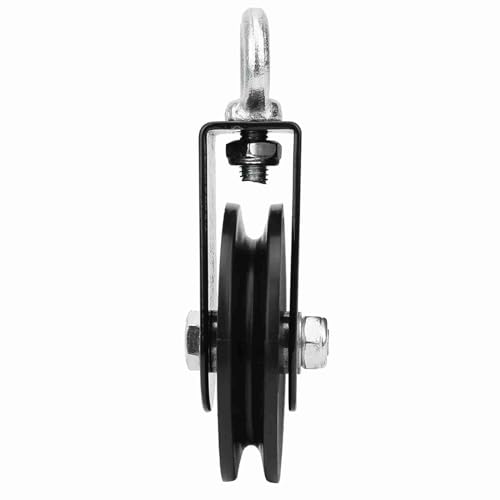 Fitness Equipment Bracket Pulley Mute Hanging Wheel DIY Support PP Iron Plate Wheel Set