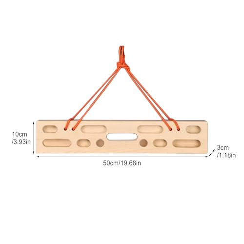 Rock Climbing Board Heavy Duty Wooden Trainer | Climbing Hangboard Doorway Mount for Climbers Beginner Men Women Home Gym Indoor Fitness Workout