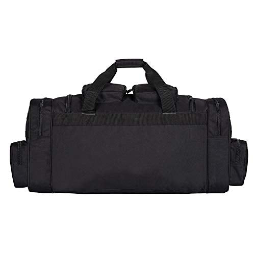 K-Cliffs Tactical Range Duffel Heavy Duty Large Gear Duffle Durable Quality Travel Sports Gym Equipment Bag Military Molle with Lockable Zippers with US Flag Patch 33 Inch Black - size: 33 Inch Black