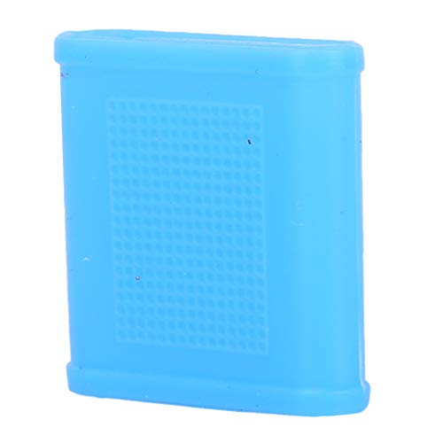 Finger Sleeves, 8pcs Finger Protector Silicone Finger Tube Golf Gloves Golf Finger Protector Tape Anti Slip Elasticity Golfer Swing Grip Golf Finger Band Cover Sets (Blue) - color: Blue