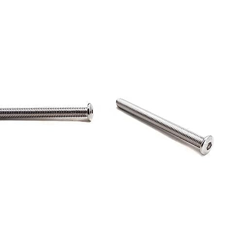 6pcs M8 x 100mm Rivet Countersunk Socket Cap Allen Head Bolts Screws Connecting for Furniture, 304 Stainless Steel - size: 6pcs M8 x 100mm